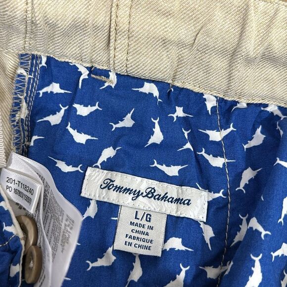 Tommy Bahama Linen Blend Straight Leg Pants In Sandbar Size L - Picture 5 of 10